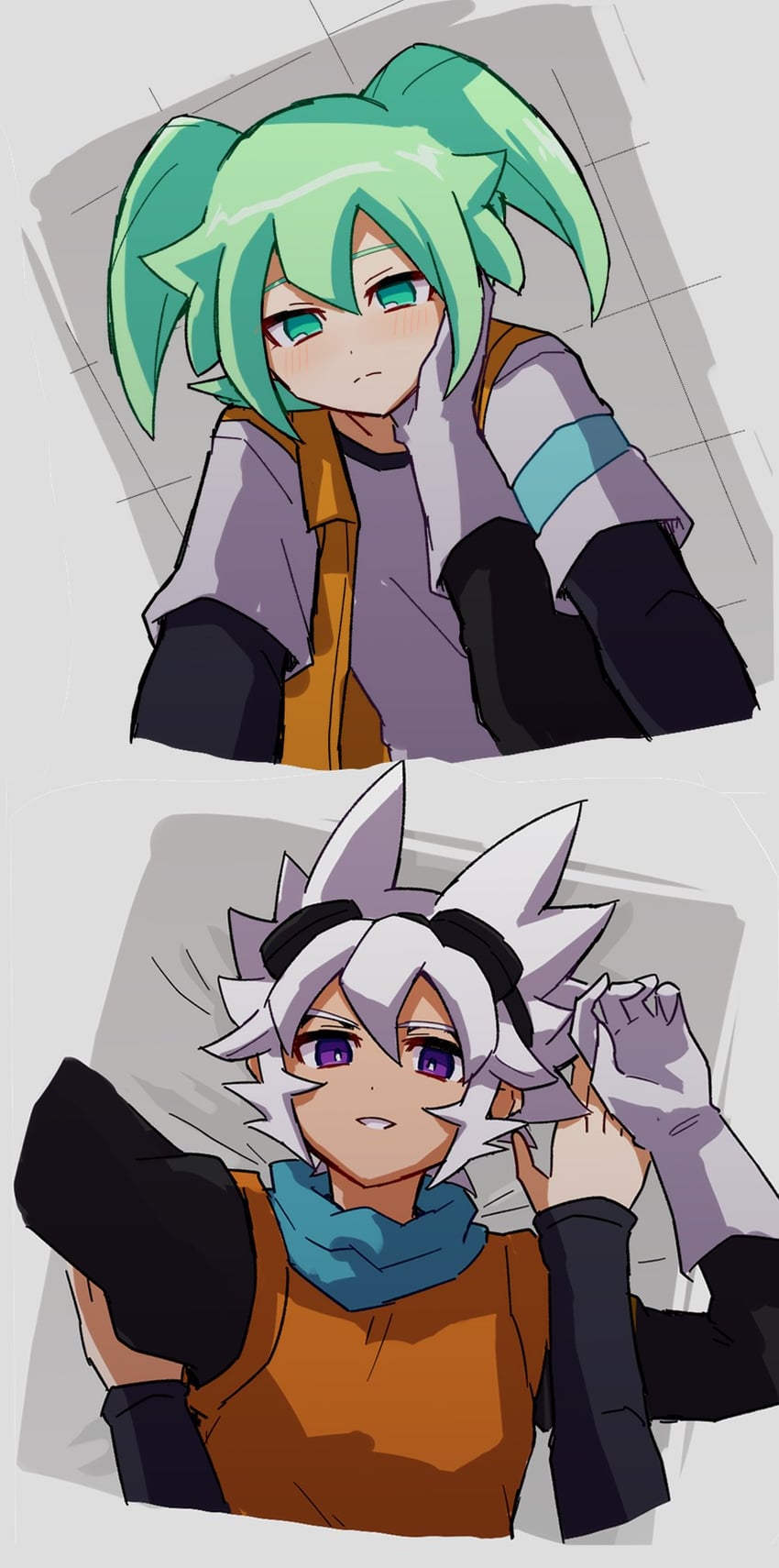 fei rune and saryuu evan (inazuma eleven and 2 more) drawn by evanvanvavan