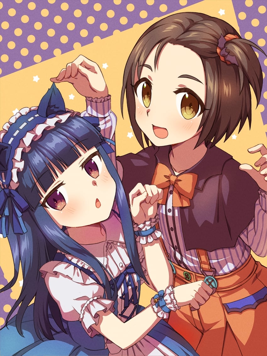 sajo yukimi and yanase miyuki (idolmaster and 2 more) drawn by chihiro_(chihiro3399)