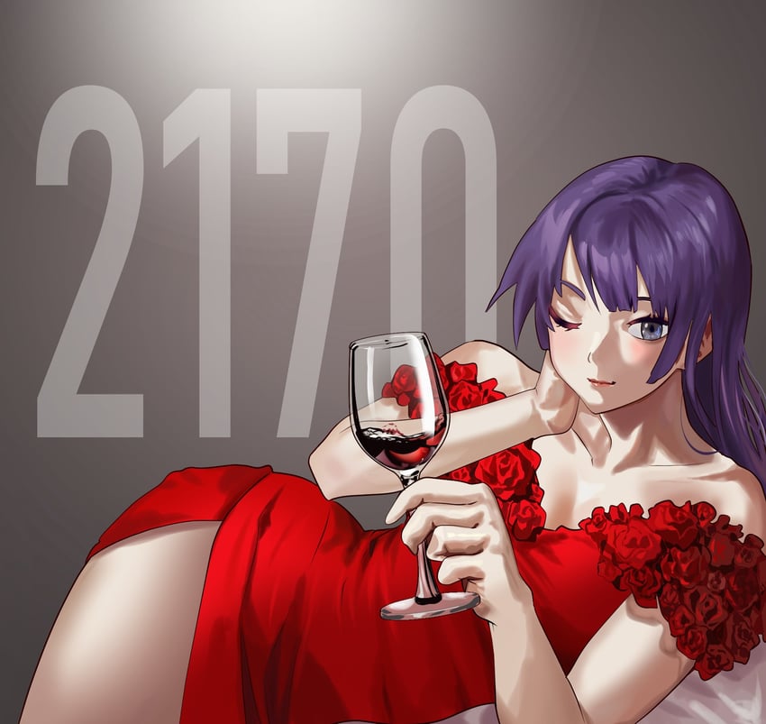 senjougahara hitagi (monogatari) drawn by firstdayiyui