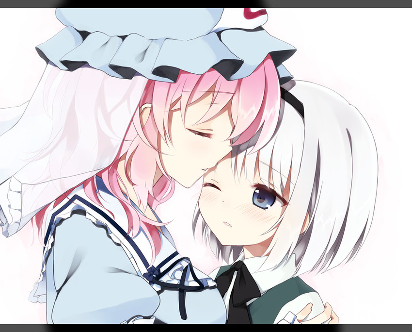 konpaku youmu and saigyouji yuyuko (touhou) drawn by purin_jiisan