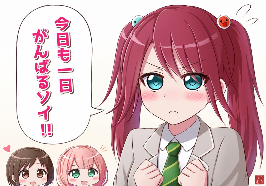 uehara himari, udagawa tomoe, and hazawa tsugumi (bang dream! and 1 more) drawn by lilium443