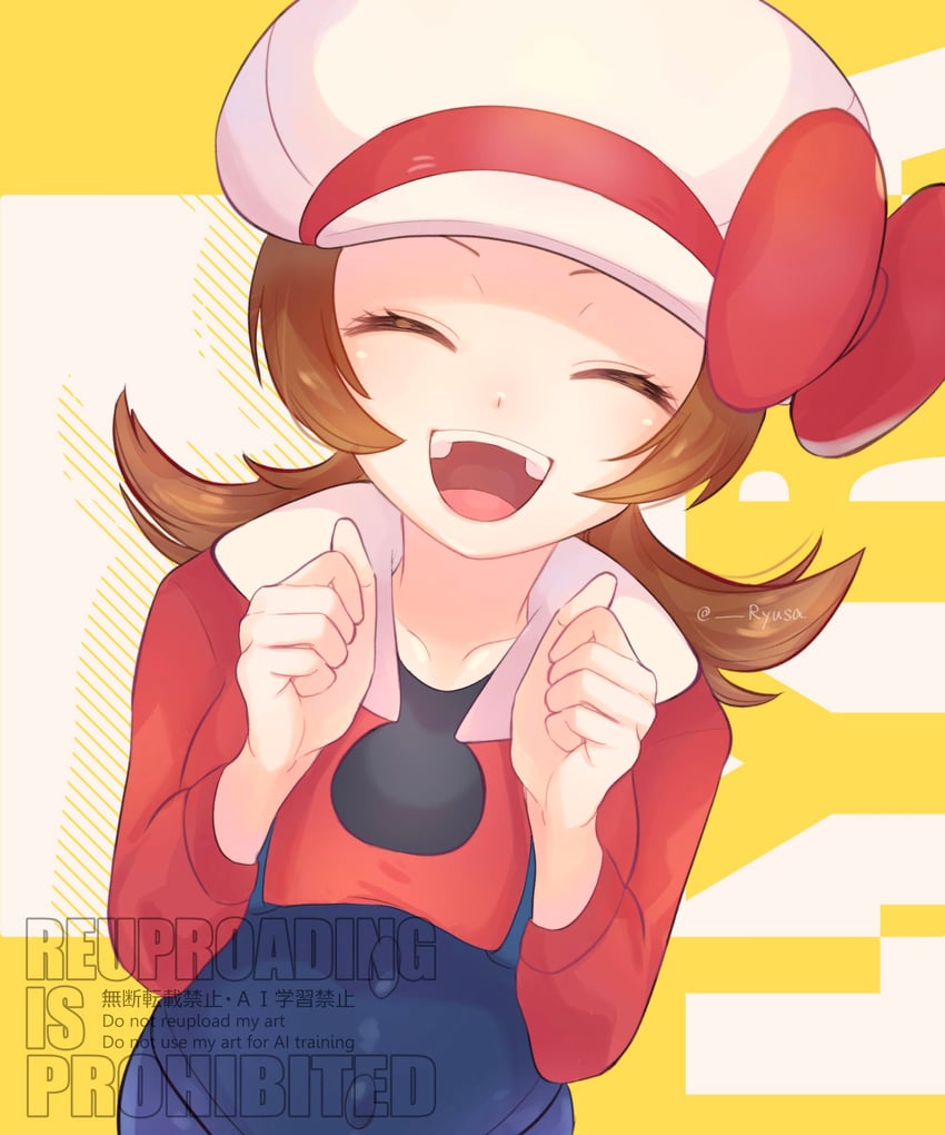 lyra (pokemon and 1 more) drawn by ryusa_(gjgd7445)