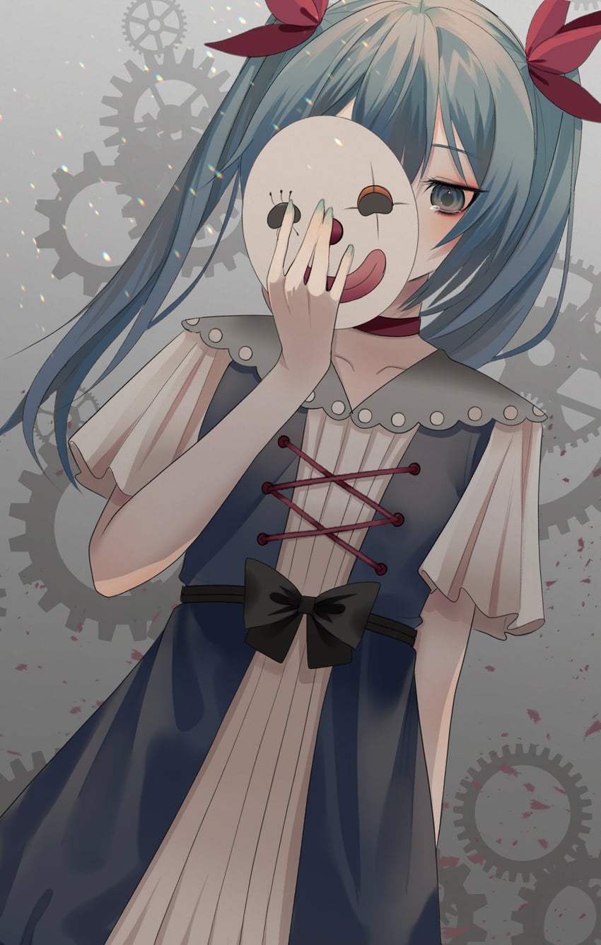 hatsune miku (vocaloid and 2 more) drawn by nonda.