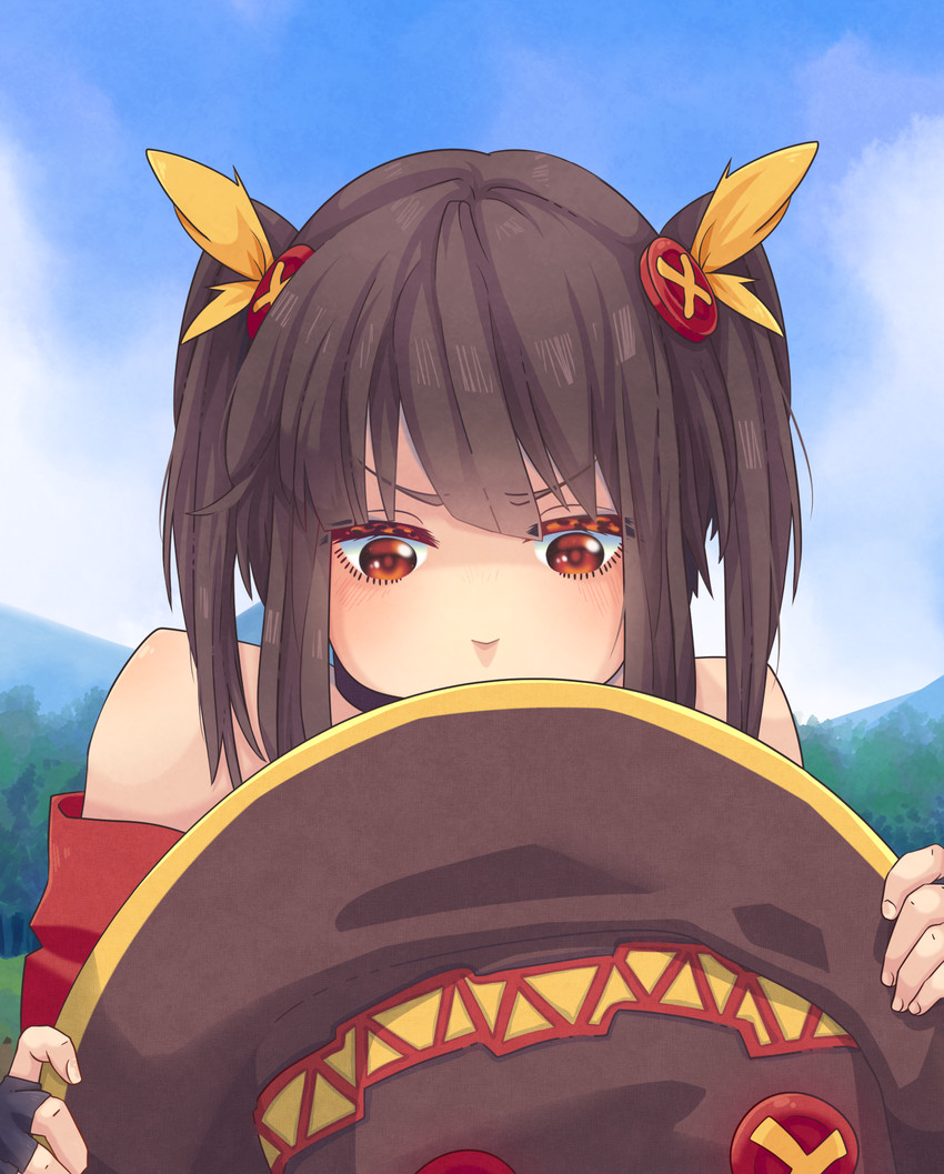megumin (kono subarashii sekai ni shukufuku wo!) drawn by morrya