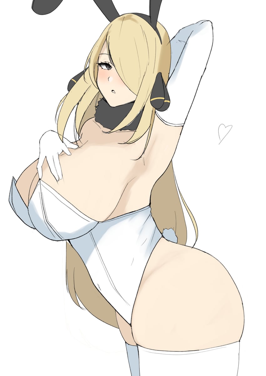 cynthia (pokemon and 1 more) drawn by tatsu_(user_rjes8545)