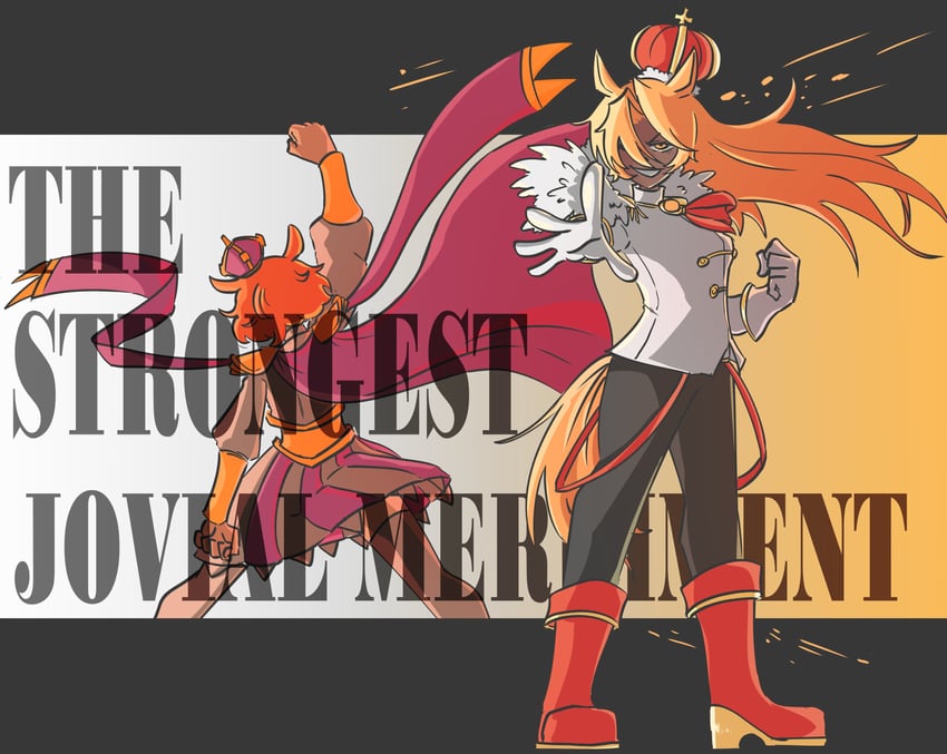 t.m. opera o and jovial merryment (umamusume and 1 more) drawn by starlinkman