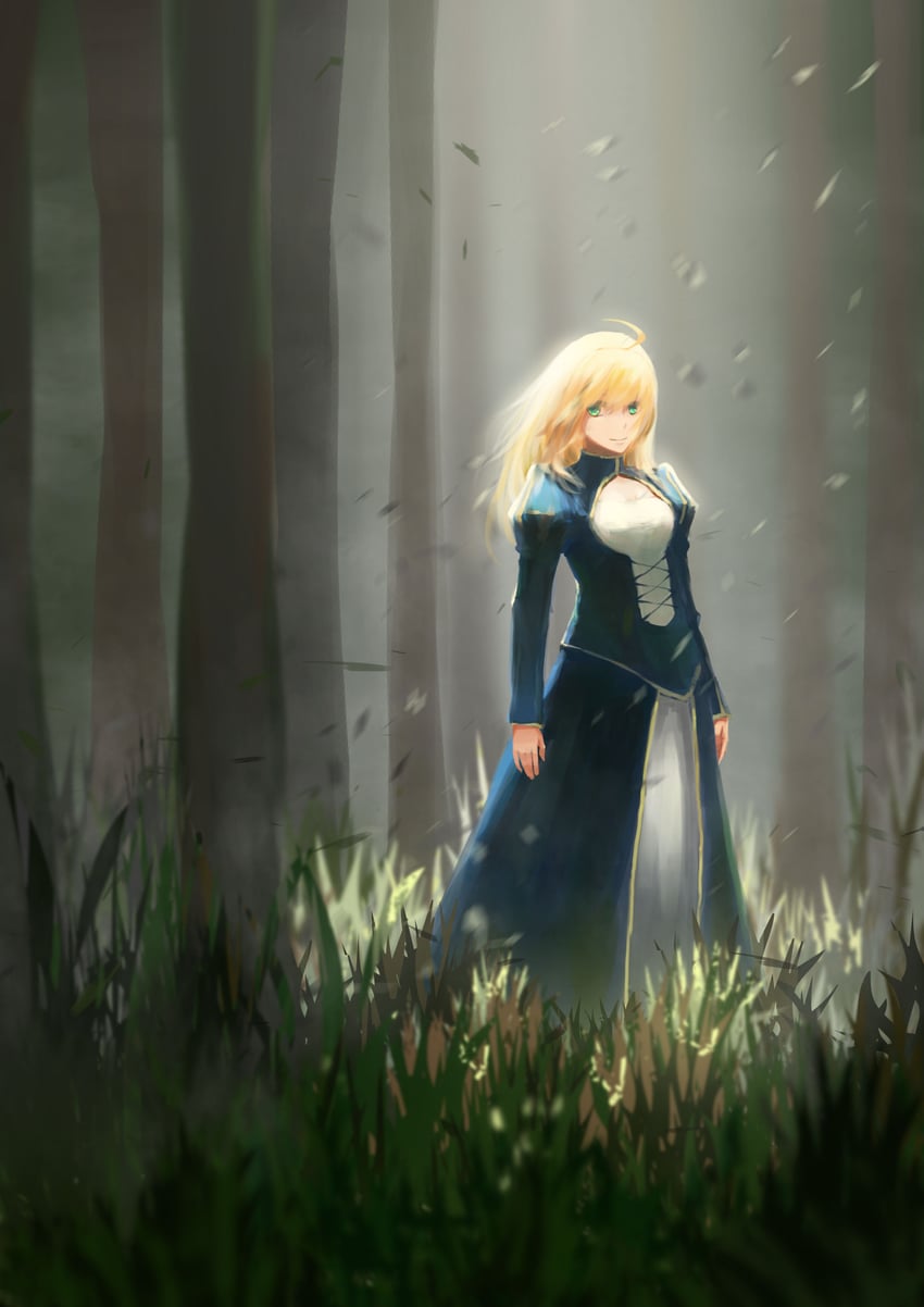 artoria pendragon and saber (fate and 1 more) drawn by lovetigerfish