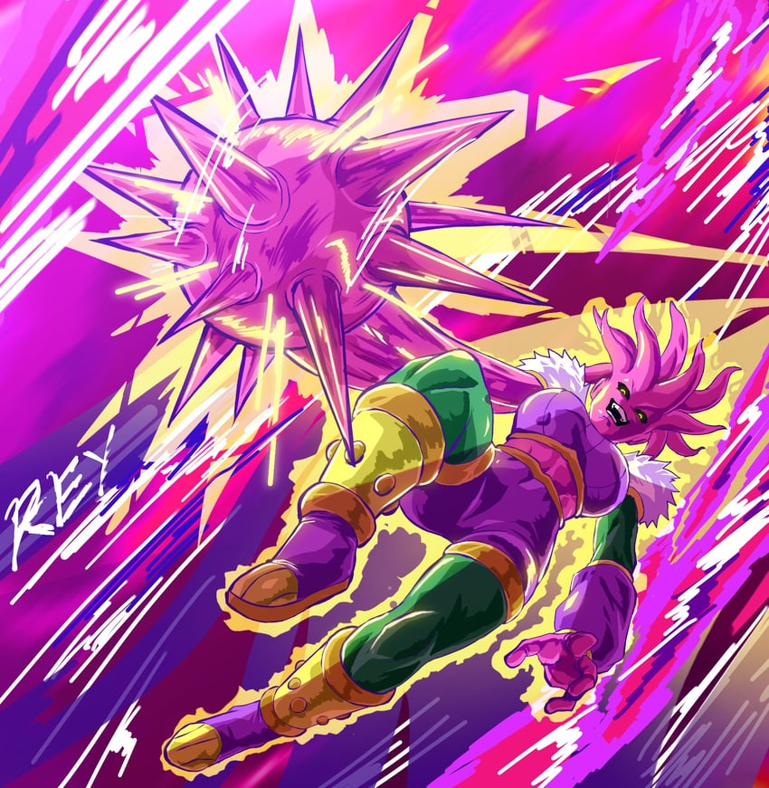 female majin and mirai senshi (dragon ball and 2 more) drawn by reykovlor