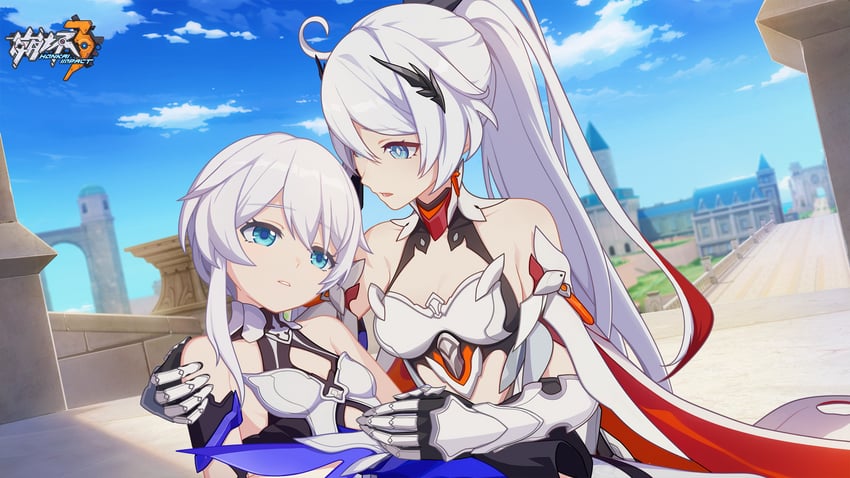 kiana kaslana and theresa apocalypse (honkai and 1 more)