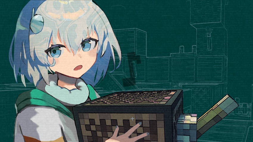 minecraft and 2 more drawn by sabiaji_(gama_ou)