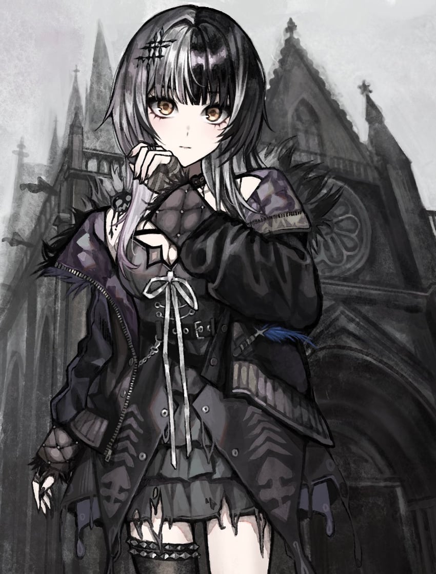 shiori novella and yorick (hololive and 1 more) drawn by gd783hhh