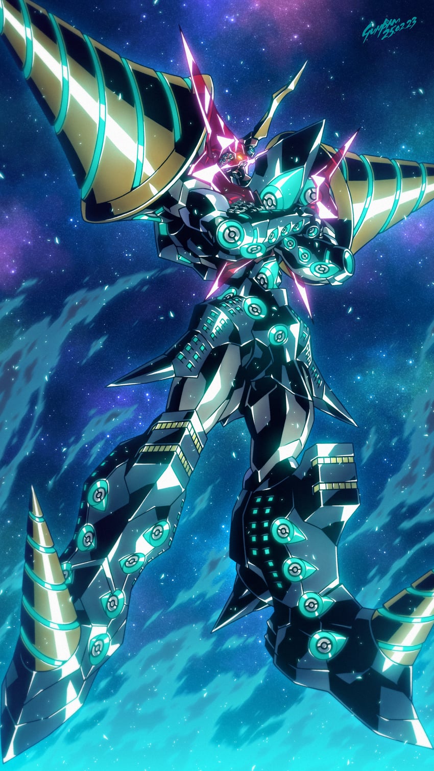 chouginga gurren-lagann (tengen toppa gurren lagann) drawn by babamba