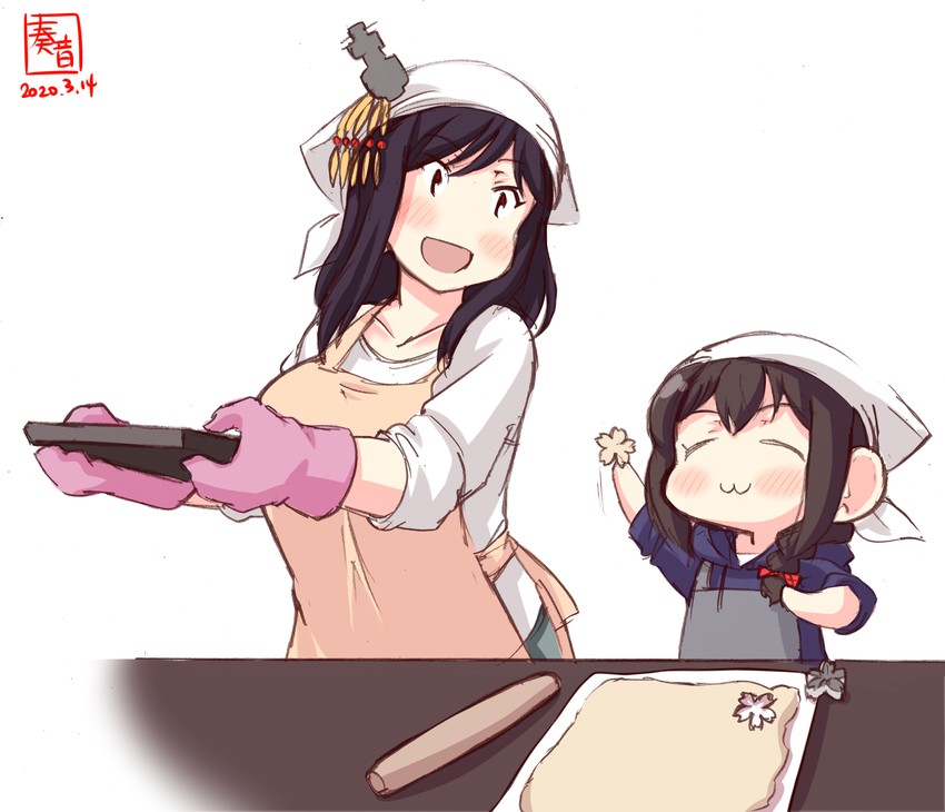 shigure and yamashiro (kantai collection) drawn by kanon_(kurogane_knights)