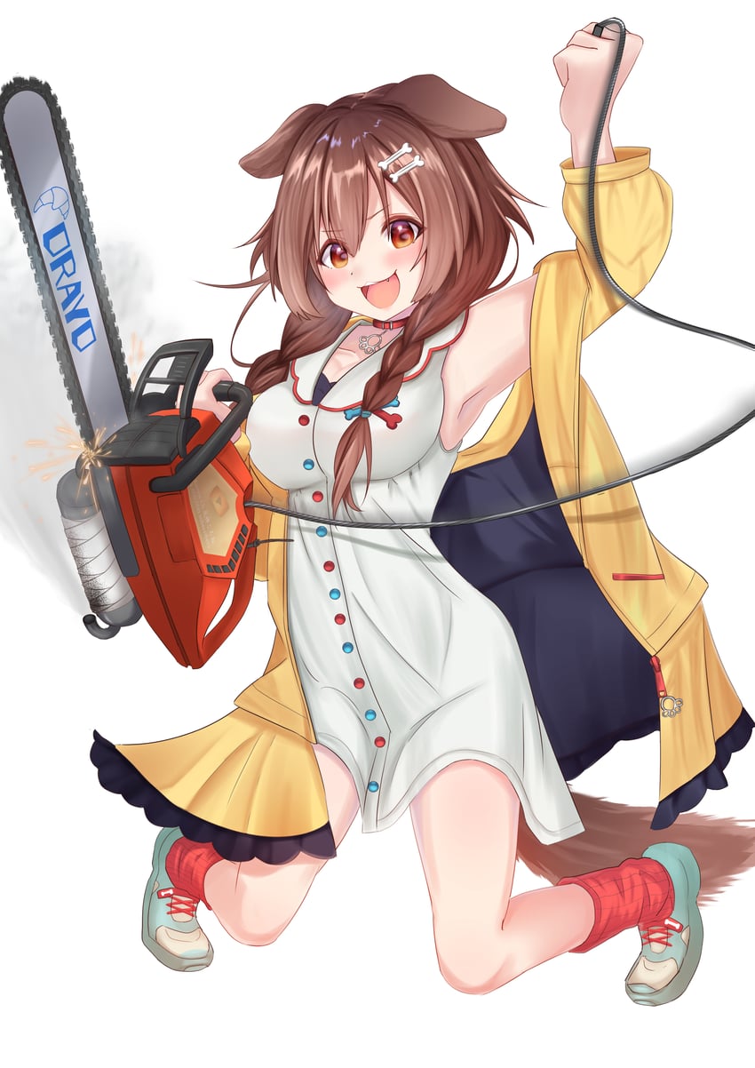 inugami korone (hololive and 1 more) drawn by micon