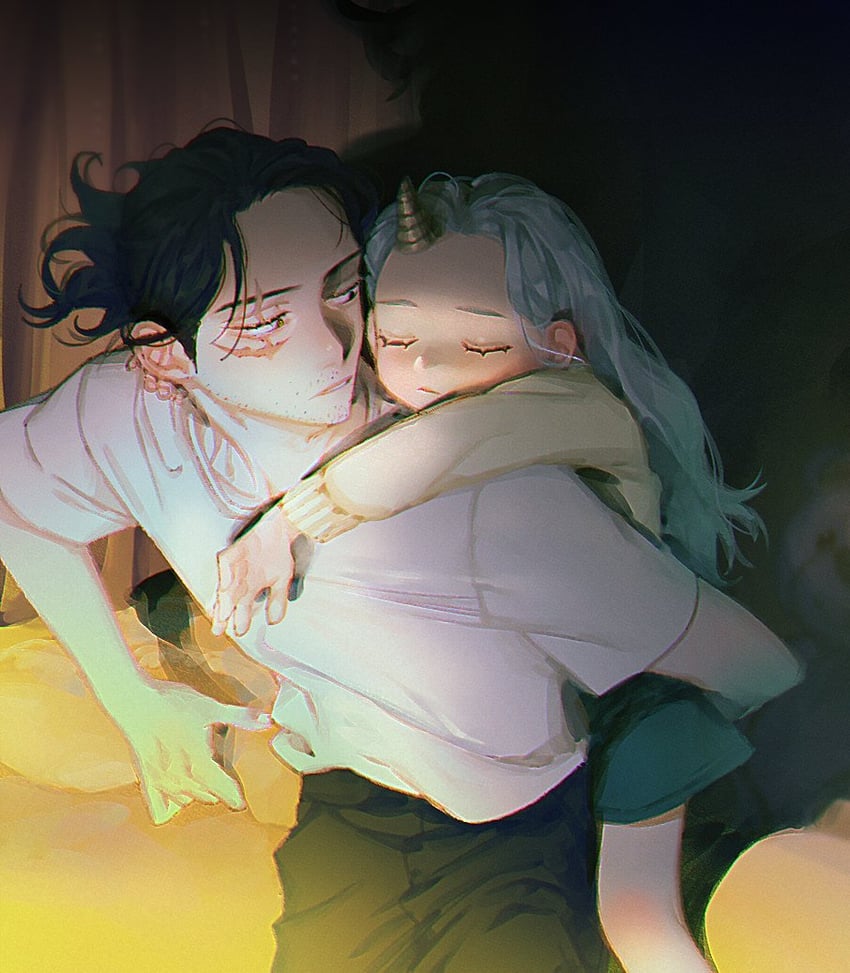 aizawa shota and eri (boku no hero academia) drawn by oru_2ji