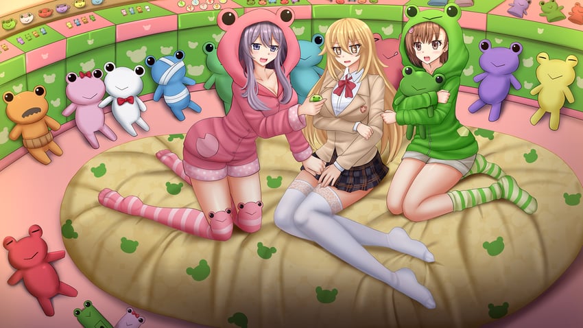misaka mikoto, shokuhou misaki, gekota, and hokaze junko (toaru majutsu no index and 1 more) drawn by kazenokaze