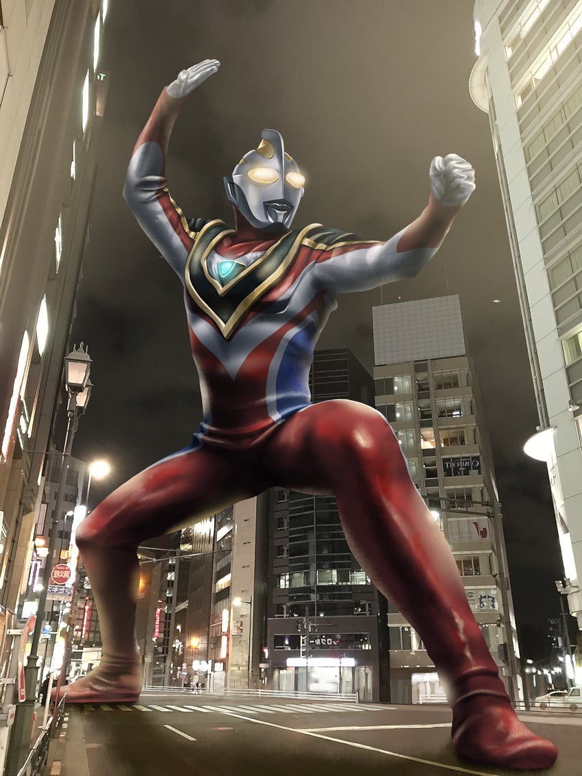 ultraman gaia (ultra series and 1 more) drawn by yoshifuto