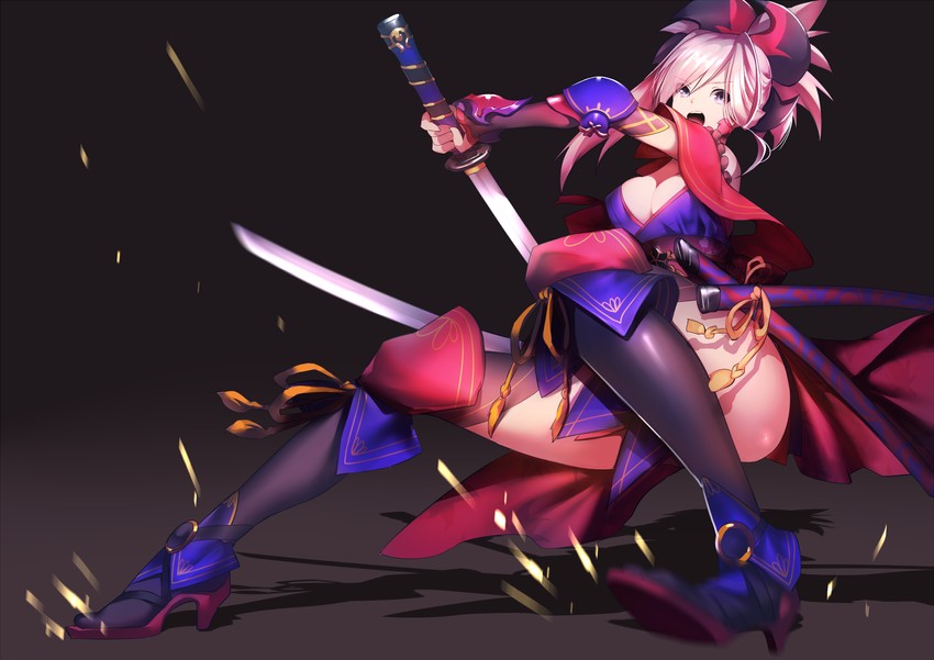 miyamoto musashi (fate and 1 more) drawn by rahato