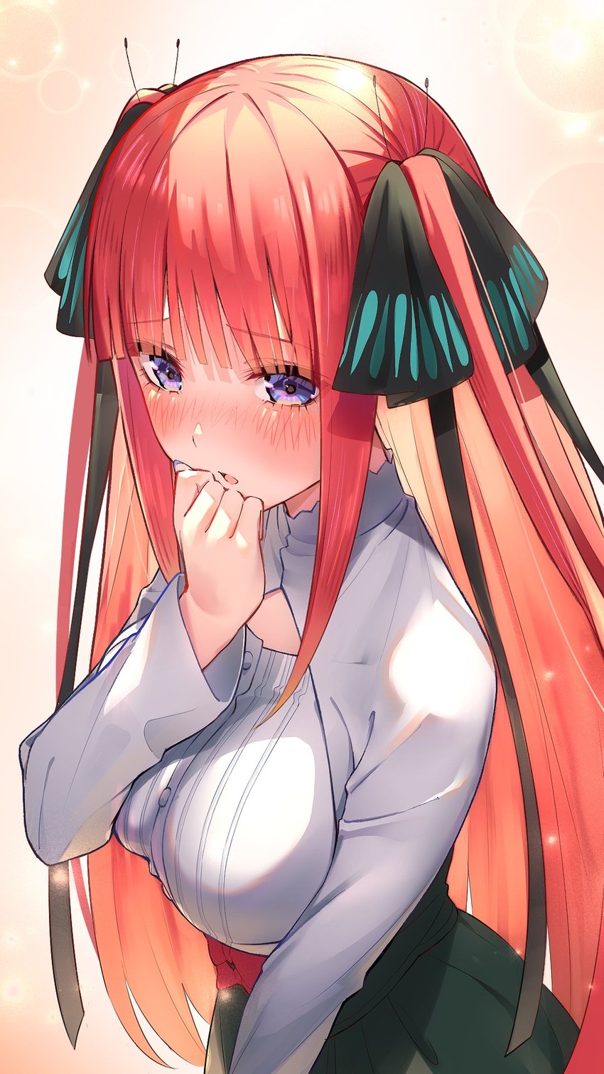 nakano nino (go-toubun no hanayome) drawn by ganko-chan_(shashaneko123)