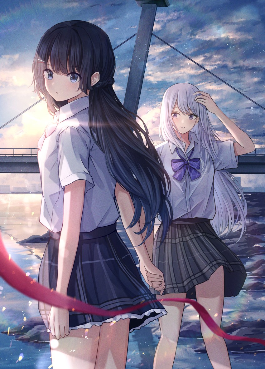 tsukino mito and higuchi kaede (nijisanji) drawn by dodon_gadon