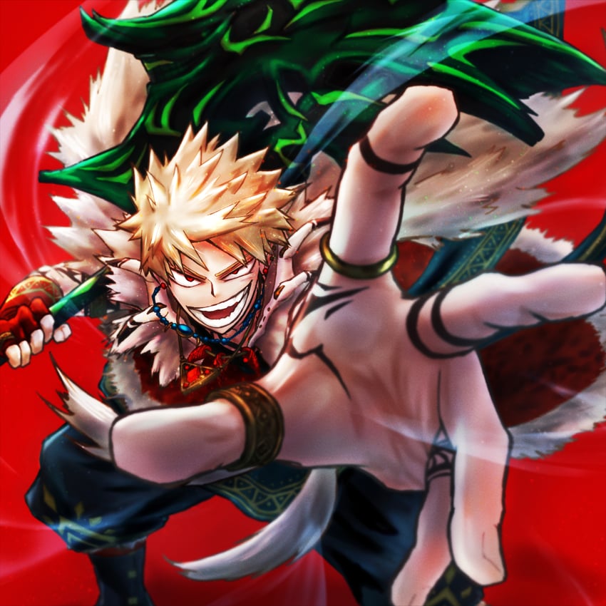bakugou katsuki (boku no hero academia) drawn by popon_(user_eaem5325)