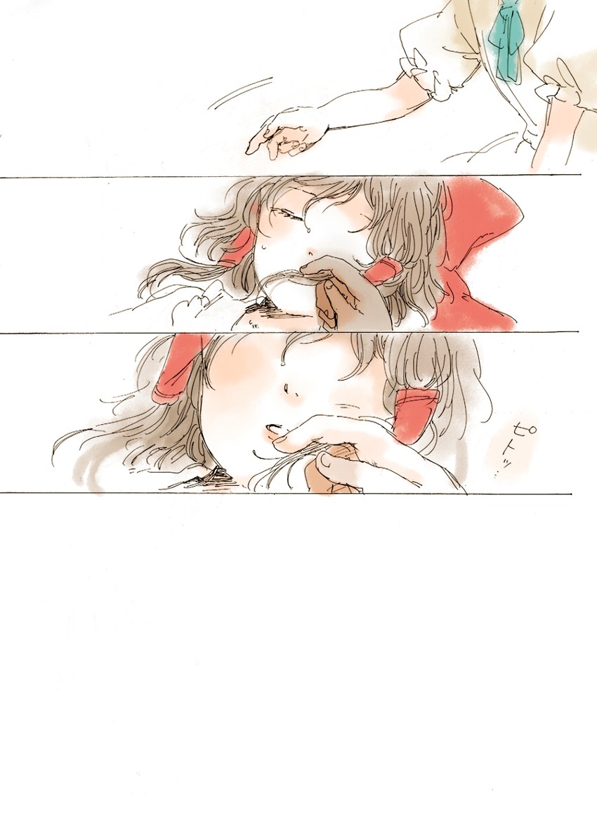 hakurei reimu and kirisame marisa (touhou) drawn by meeko