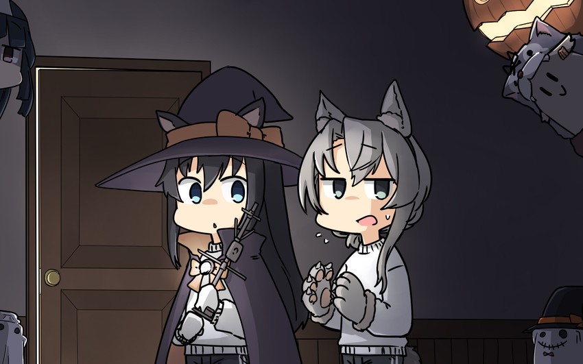 asashio kai ni, hayashimo, the yuudachi-like creature, asashio, and nowaki (kantai collection) drawn by hamu_koutarou