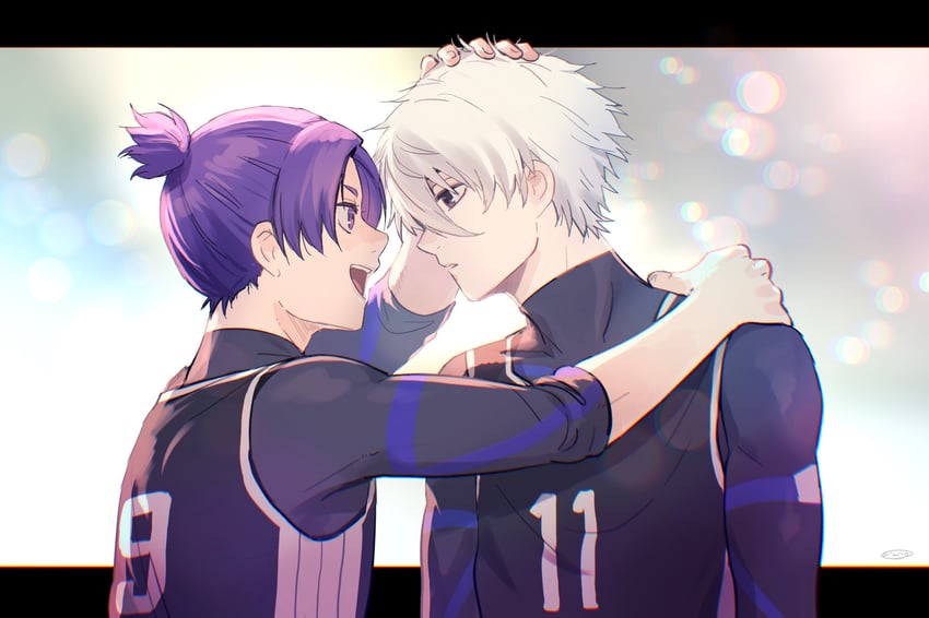 nagi seishirou and mikage reo (blue lock) drawn by mizuhara_aki