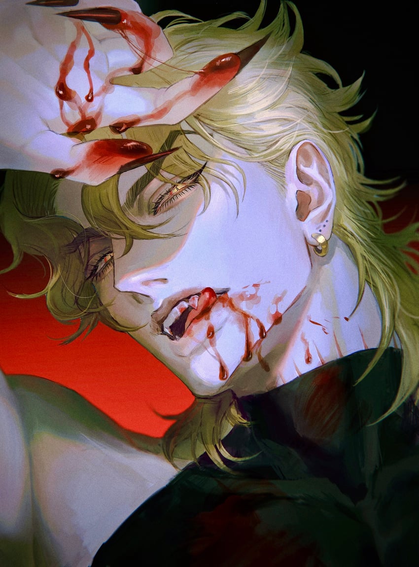 dio brando (jojo no kimyou na bouken and 1 more) drawn by oyatsu_(205415)