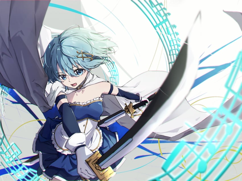 miki sayaka (mahou shoujo madoka magica) drawn by kisaraki_haruka