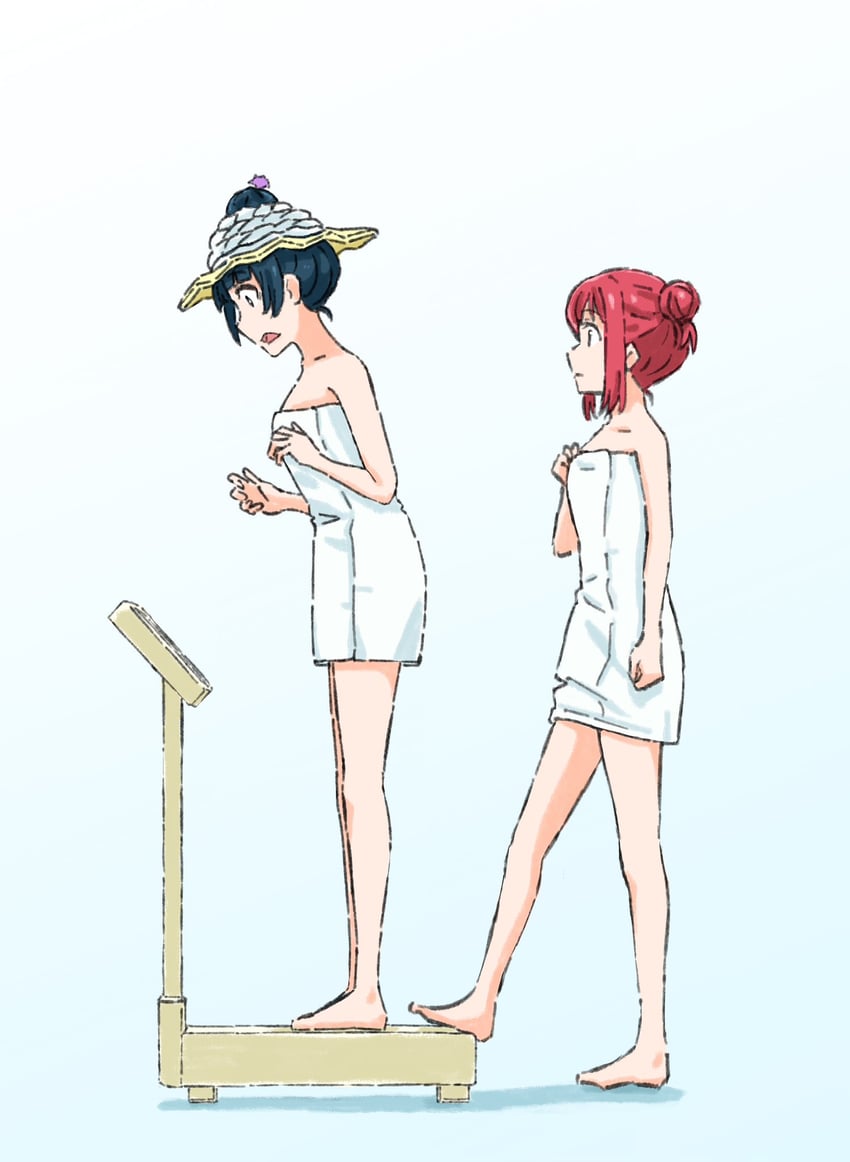 tsushima yoshiko and kurosawa ruby (love live! and 1 more) drawn by go6jovoahdc8h7k