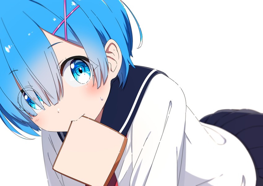 rem (re:zero kara hajimeru isekai seikatsu) drawn by makoto_(bk69and7)