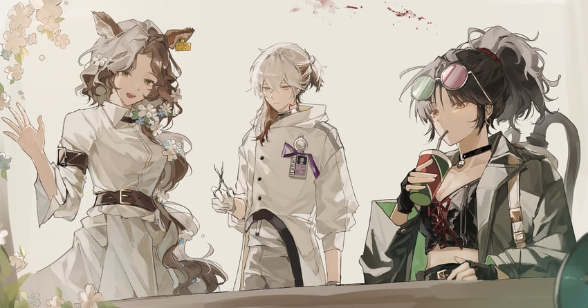 jessica, medicine pocket, and an-an lee (reverse:1999) drawn by lael_(eve_lael13)