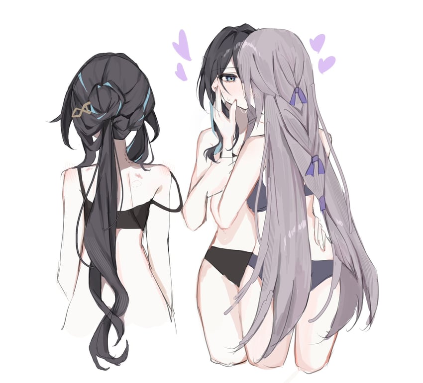 herta, the herta, and ruan mei (honkai and 1 more) drawn by 2_hust2