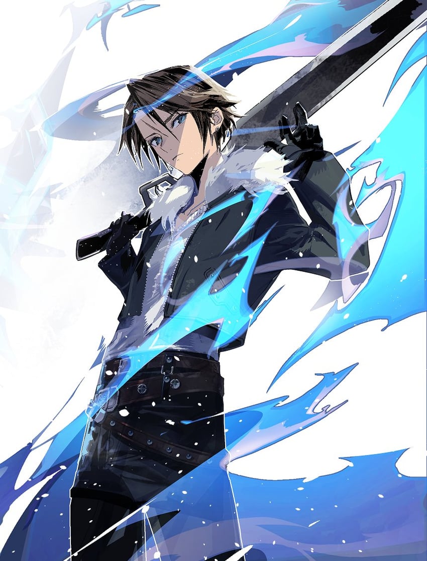 squall leonhart (final fantasy and 1 more) drawn by cofffee