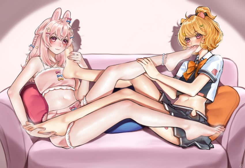 pipkin pippa and eimi isami (phase connect) drawn by nikishiko