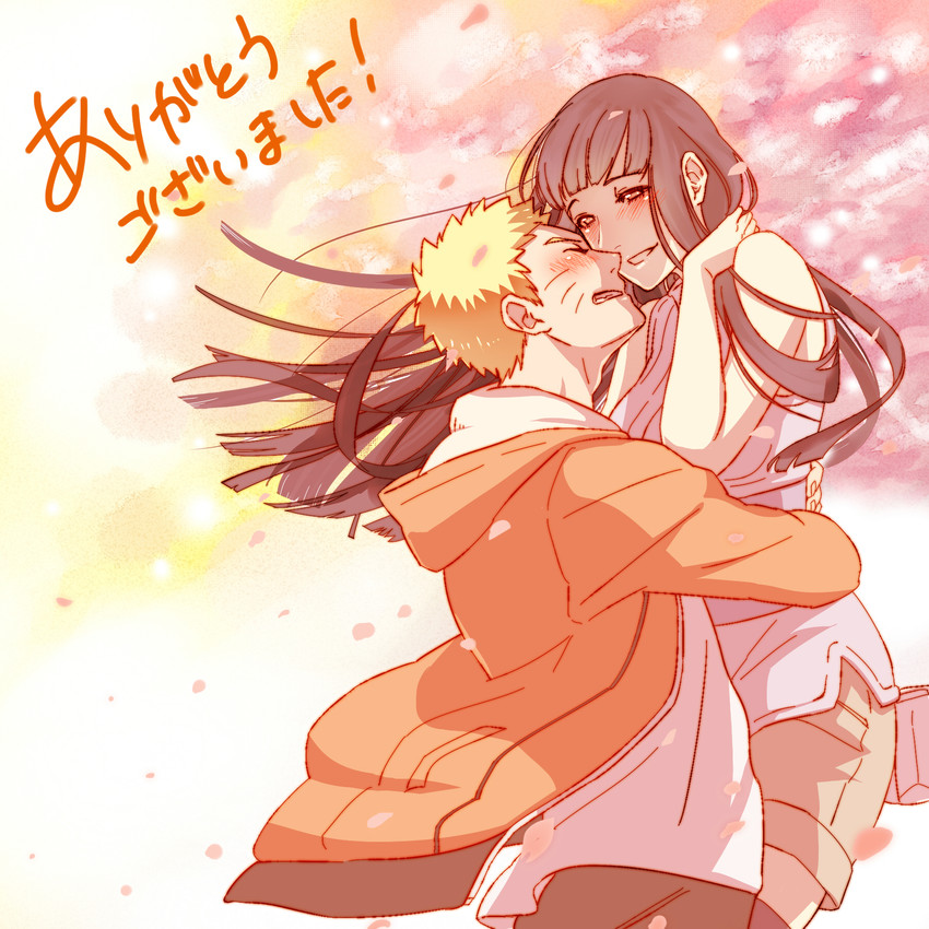 uzumaki naruto and hyuuga hinata (naruto and 1 more) drawn by curamubuono