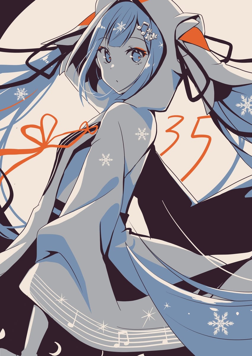 hatsune miku and yuki miku (vocaloid) drawn by aira_(exp)