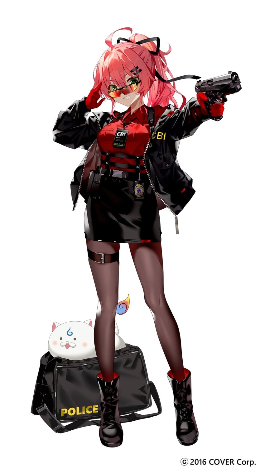 sakura miko and 35p (hololive and 1 more) drawn by ishihara_(kuniyoshi)