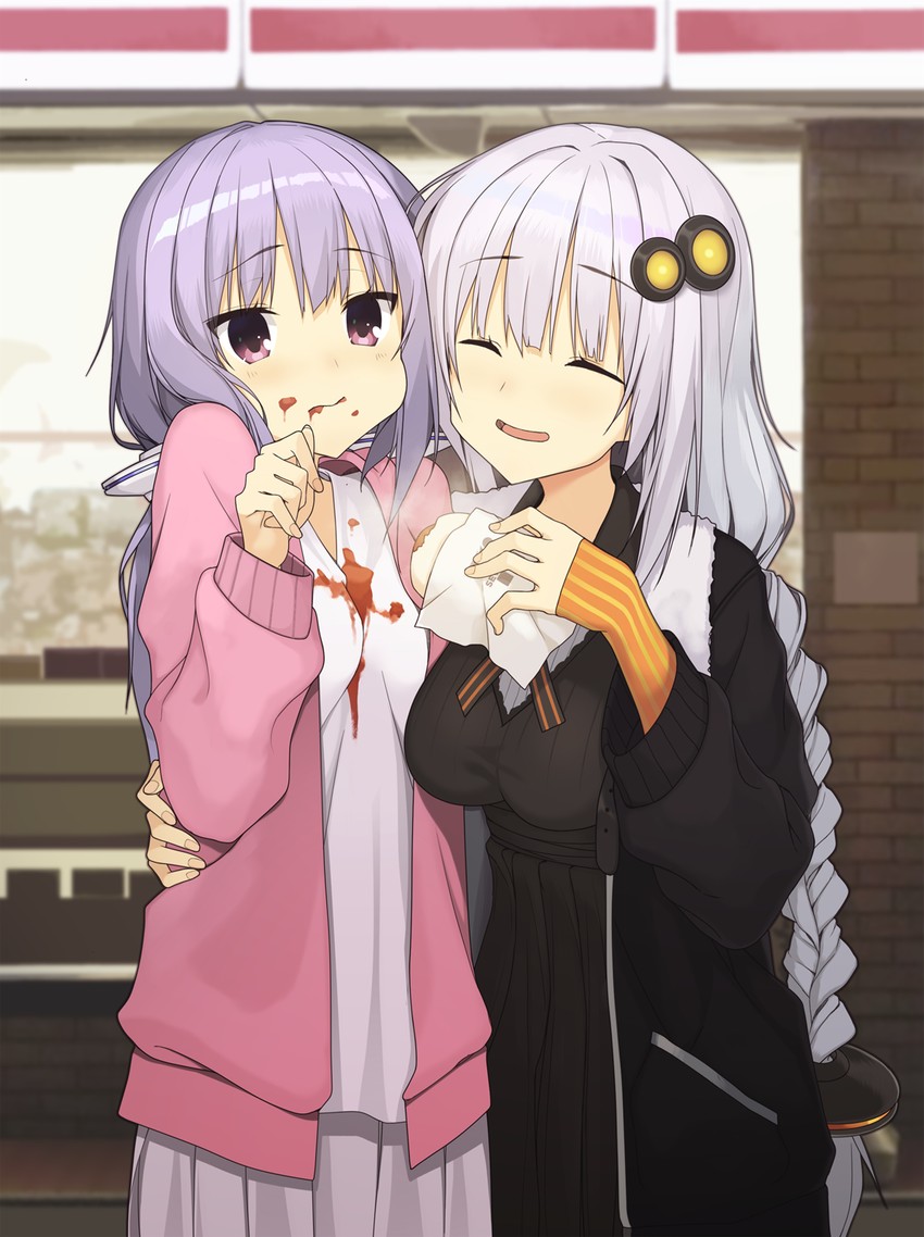 yuzuki yukari and kizuna akari (vocaloid and 1 more) drawn by hokkana