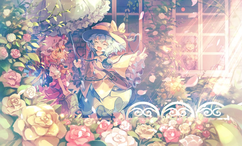remilia scarlet, flandre scarlet, izayoi sakuya, and komeiji koishi (touhou) drawn by sekisei_(superego51)