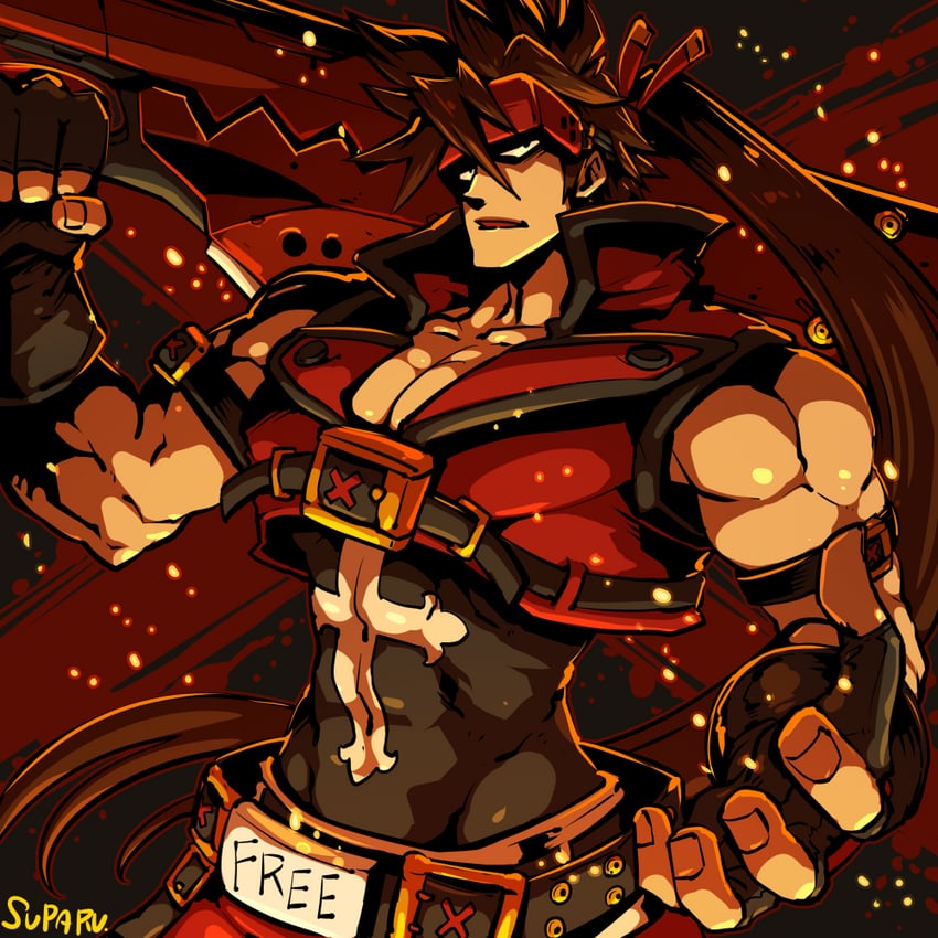 sol badguy (guilty gear and 1 more) drawn by suparu_(detteiu)
