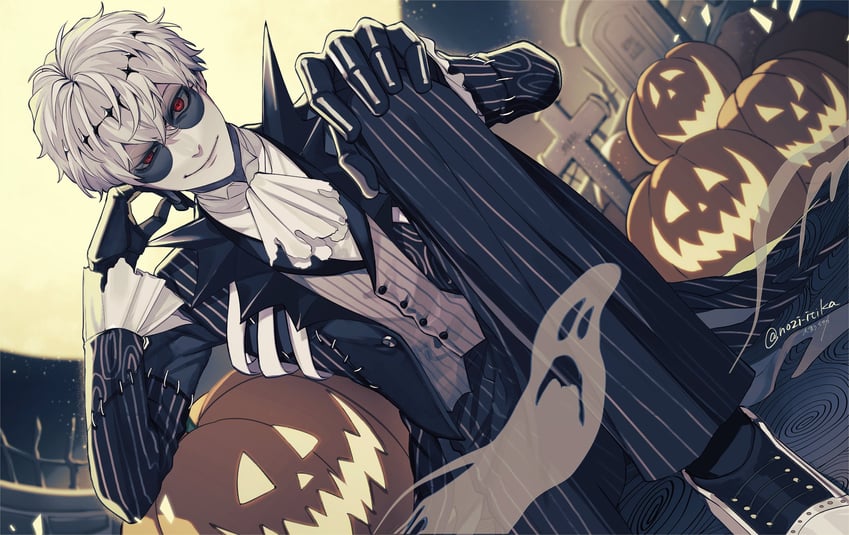 skully j. graves (twisted wonderland and 1 more) drawn by 2f_sq