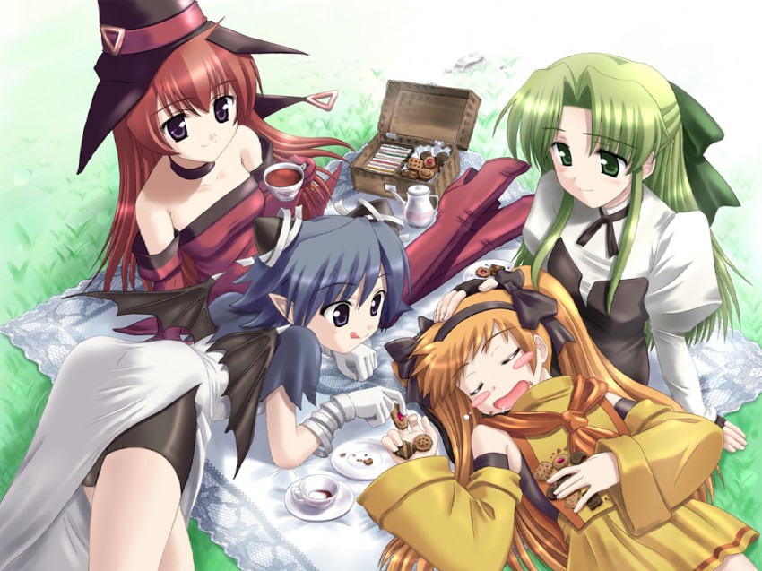 cierra, fia, lyuri, and serene (riviera) drawn by kishi_nisen