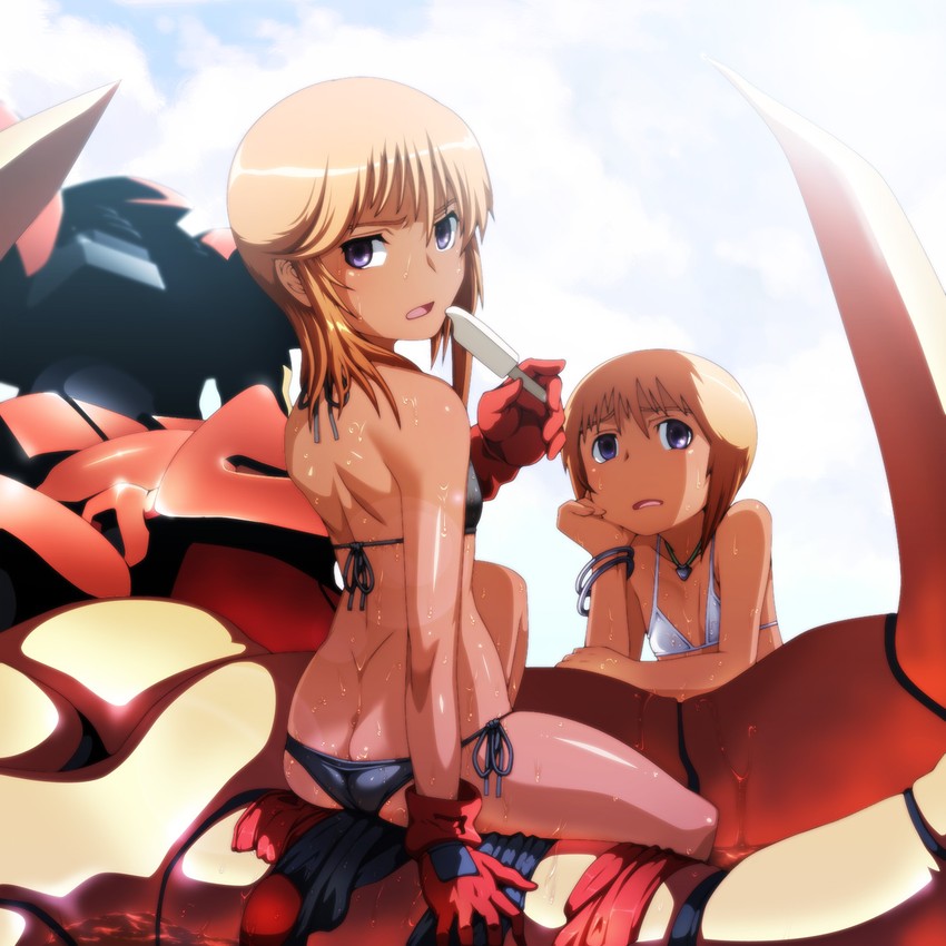 puru two, elpeo puru, and qubeley mk ii (gundam and 1 more) drawn by tabigarasu