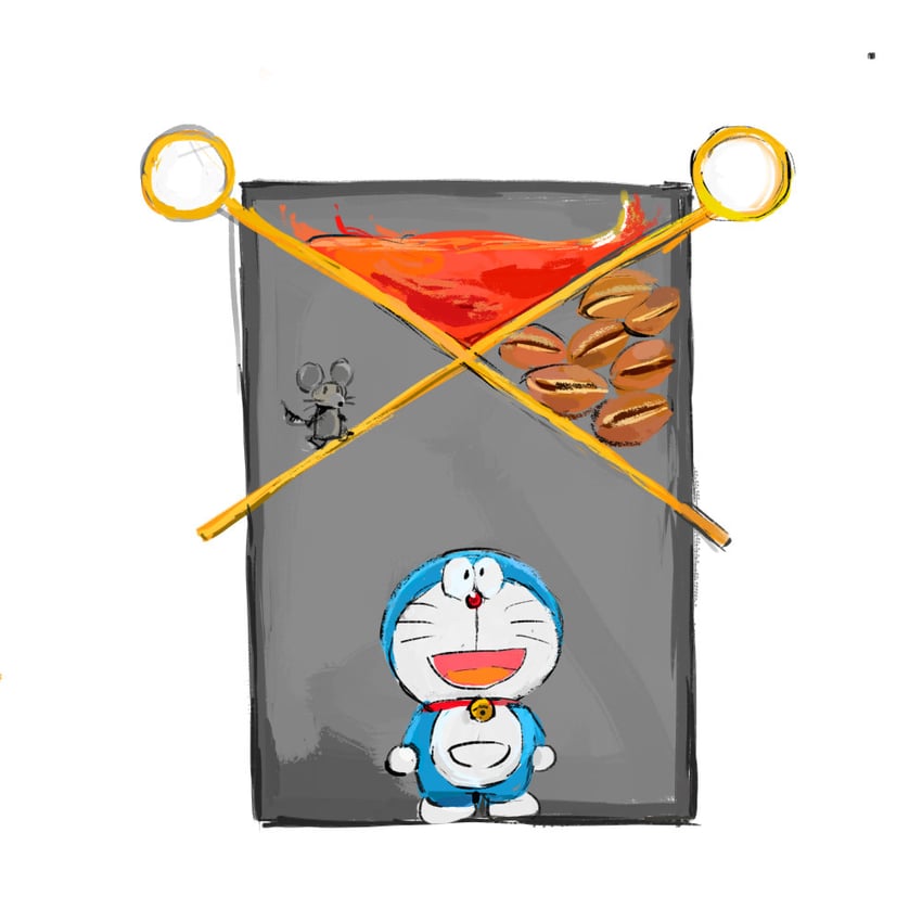 doraemon (doraemon and 1 more) drawn by mochizuki_tagosaku
