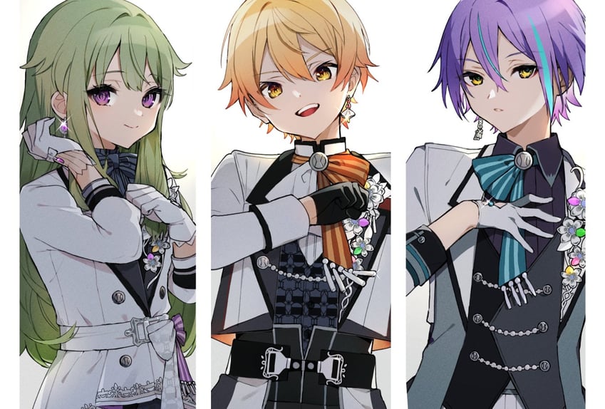 tenma tsukasa, kusanagi nene, and kamishiro rui (project sekai) drawn by mmo!!!!