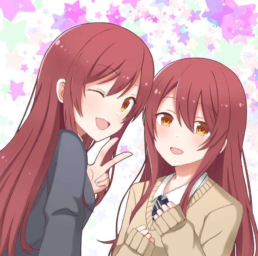 osaki amana and osaki tenka (idolmaster and 1 more) drawn by shiro_(branch0126)