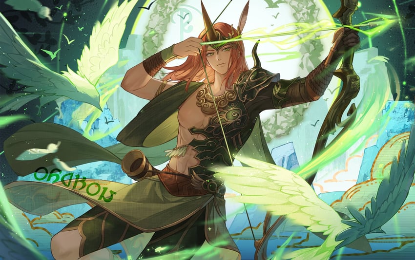 oschon (final fantasy and 1 more) drawn by kotatsu_kaya