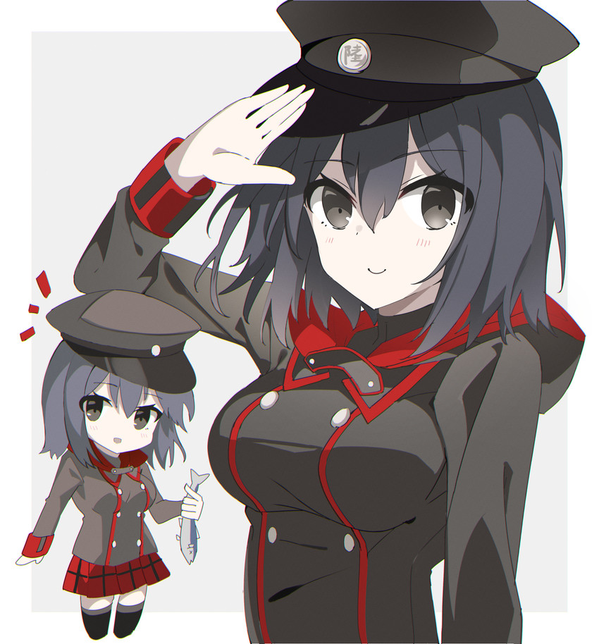 akitsu maru and akitsu maru kai (kantai collection) drawn by fathom